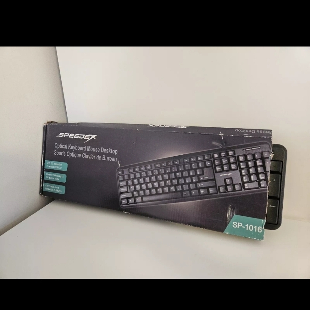 Speedex Optical Keyboard & Mouse Combo Model SP-1016 very good condition